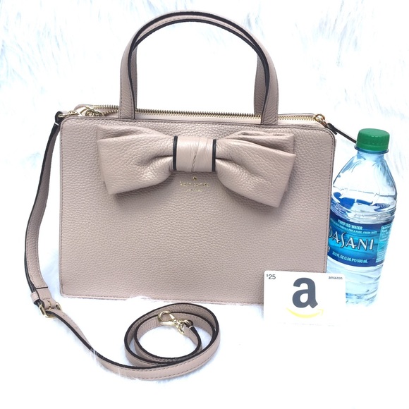 🆕 KATE SPADE 🎀 Bow Lise Rosewood 👜Almond Purse - Picture 5 of 7